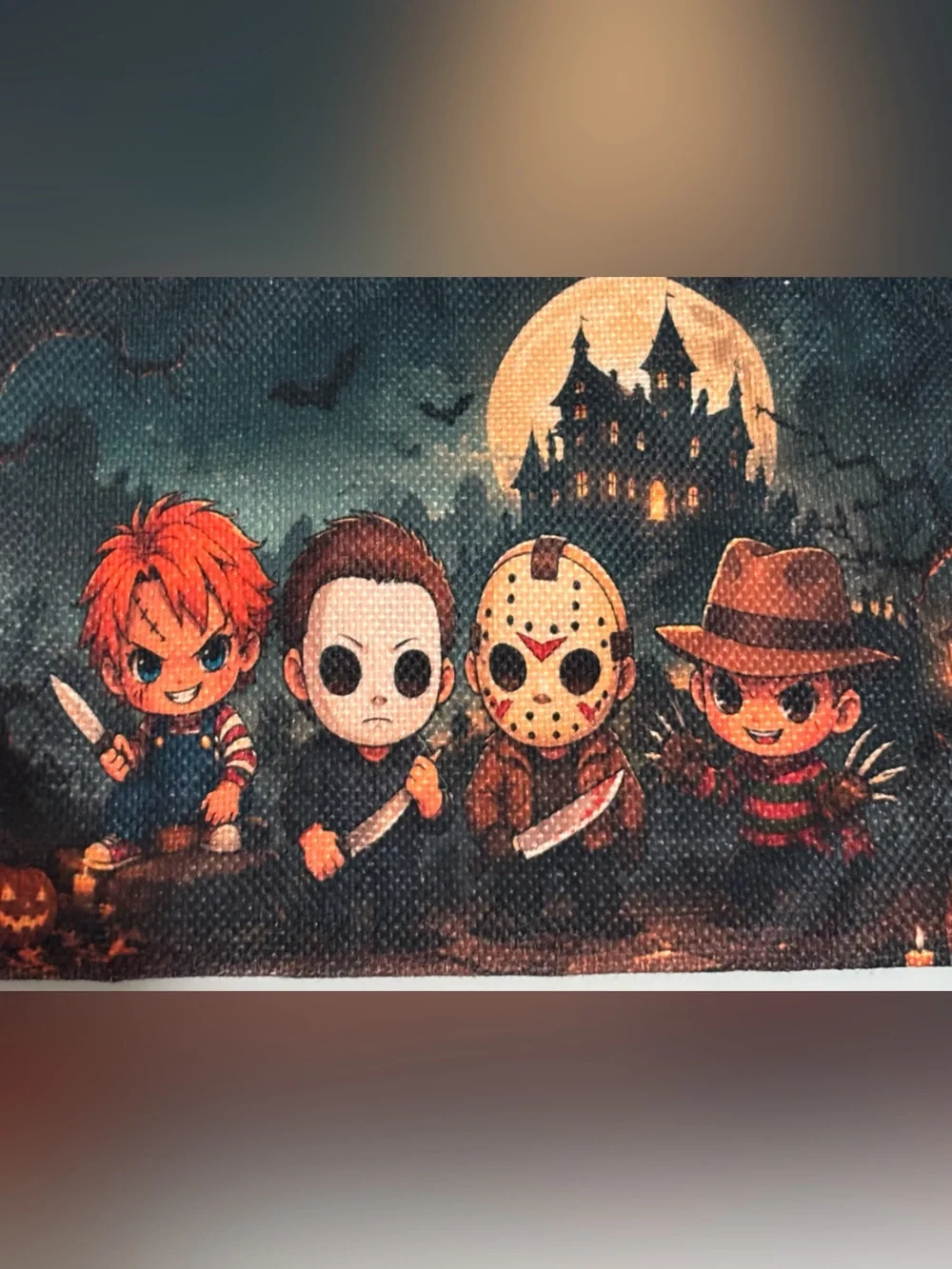 Chibi Horror Villains Halloween Makeup Bag